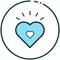 cuore azzurro
